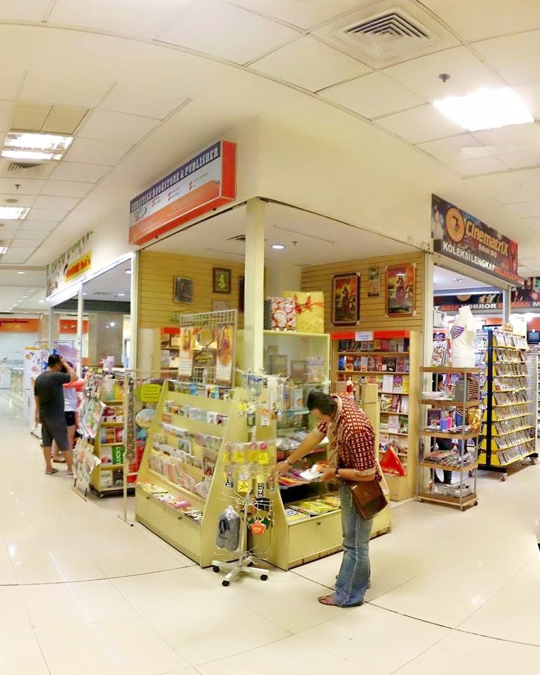 CLC bookshop in the mall in Indonesia